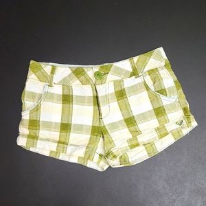 ROXY 3" Plaid Shorts size 29